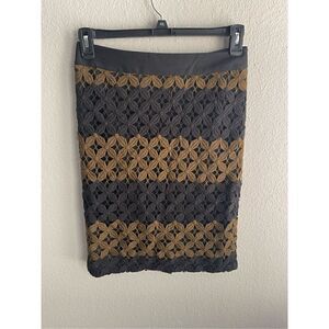 LOFT Crochet Overlay Pencil Skirt